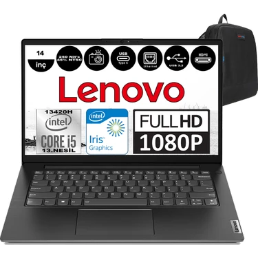 Lenovo V14 Gen4 Iru Intel Core I5 13420H 16GB 512GB SSD Freedos 14 Inç Fullhd Taşınabilir