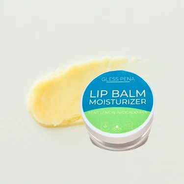 Gless Pena Avokado, Limon ve Nane Yağı Özlü Nemlendirici Etkili Doğal Dudak Kremi Lip Balm 10