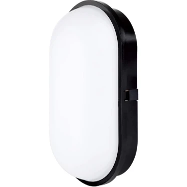 Rultech 1 Adet Su Geçirmez 20w Siyah Kasa Beyaz Işık 6400k Bahçe Teras Banyo Iç Dış Mekan Led Işık