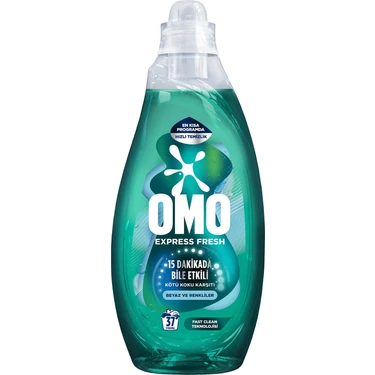 Omo Express Fresh Kötü Koku Karşıtı Beyaz ve Renkliler Sıvı Çamaşır Deterjanı 1480