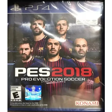 Konami Pes 2018 Pes 18 Pro Evolution Soccer 2018 Ps4 Playstation 4