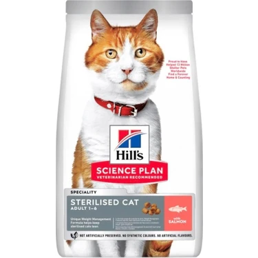 Hill's Kısırlaştırılmış Somonlu Kedi Maması 3