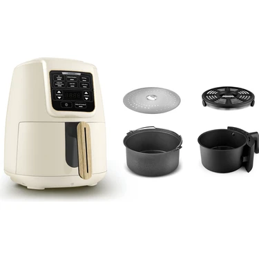 Karaca Air Pro Cook 3 In 1 Xl Ev Yemeği, Közleme, Airfryer Wood Craft 4