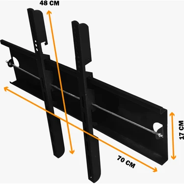 BT Bayır Teknoloji  Onvo 65" Inç 165 Ekran LCD Tv Sabit Duvar Askı Aparatı + Su