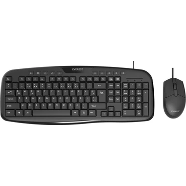 Everest Un-795 Siyah Usb Q Multimedia Klavye + Mouse