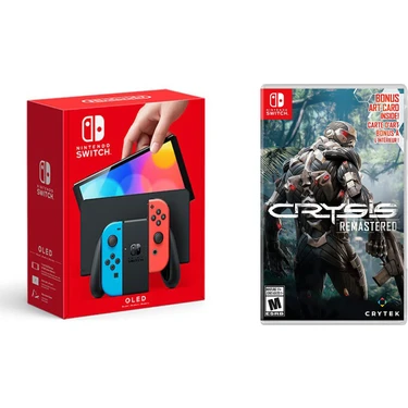 Nintendo Switch OLED Oyun Konsolu Sıfır + Assassins Creed The Rebel Collection