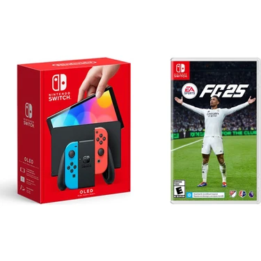 Nintendo Switch OLED Oyun Konsolu Sıfır + Fc 25 Fifa 25 2025