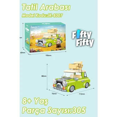 Vagonlife Jaki Maker Pop Tatil Arabası -JK8307(305 Parça) Fiyatı