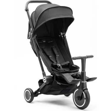 Smartrike Traveler Hepsi Bir Arada Aktif Kabin Boy Bebek Arabası ve Bisiklet (6 Ay – 4 Yaş) - Onyx