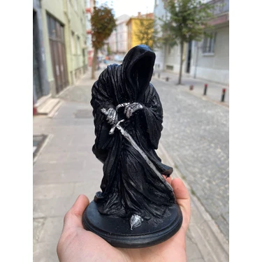 Kingdom Of 3d Yüzüklerin Efendisi Nazgul Heykeli 15 cm Siyah Polyester Figür Mordor'un Kara