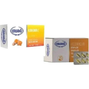 Ersağ Omega 3 - Kurkumin Z - İkisi Bir