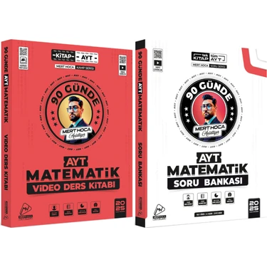 Mert Hoca Yayınları 2025 90 Günde AYT Matematik Kampı Video Ders Kitabı ve 90 Günde AYT Matematik