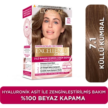 L'Oréal Paris Excellence Creme Saç Boyası - 7.1 Küllü