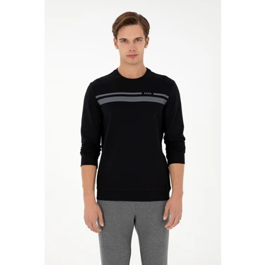 U.S. Polo Assn. Erkek Siyah Sweatshirt