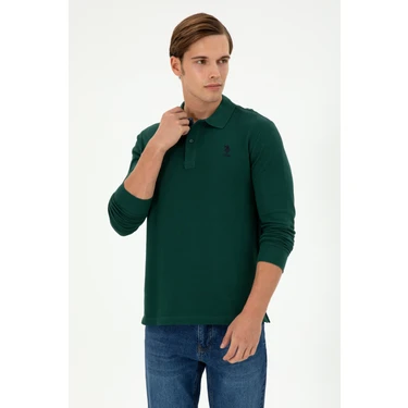 U.S. Polo Assn. Erkek Koyu Yeşil Sweatshirt