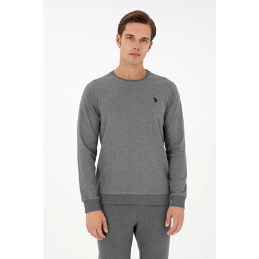 U.S. Polo Assn. Erkek Antrasit Melanj Sweatshirt