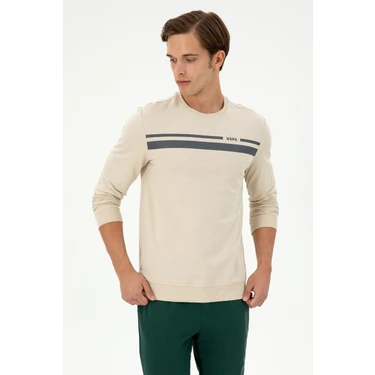 U.S. Polo Assn. Erkek Taş Sweatshirt