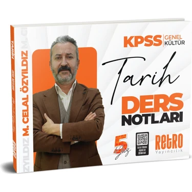 Retro Yayıncılık 2025 KPSS Genel Yetenek 5yüz Tarih Ders Notu - Mehmet Celal