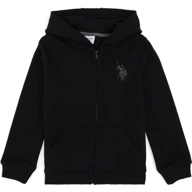 U.S. Polo Assn. Erkek Çocuk Siyah Sweatshirt