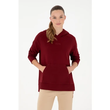 U.S. Polo Assn. Kadın Bordo Sweatshirt