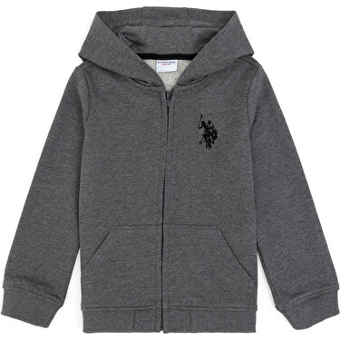 U.S. Polo Assn. Erkek Çocuk Antrasit Melanj Sweatshirt