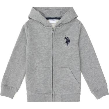 U.S. Polo Assn. Erkek Çocuk Gri Melanj Sweatshirt