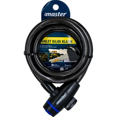 Master 500945 Anahtarlı Bisiklet Kilidi 12MM x