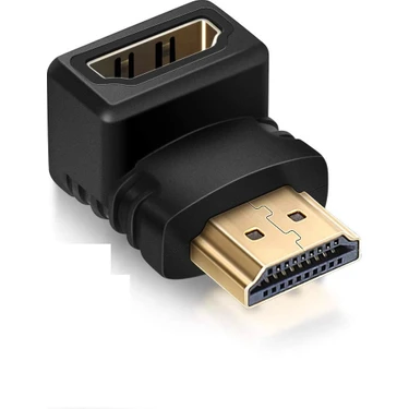 Hq Speed Plus  90° 4K HDMI Erkek-Dişi Adaptör – Ultra Hd, Altın Kaplama