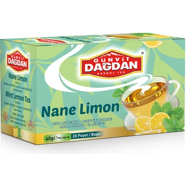 Günvit Dağdan Nane Limon Kutu Natürel Sallama Poşet Çay