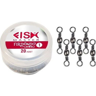 Fish Master Fırdöndü Paslanmaz Black Nickel (20 Adet) Özel