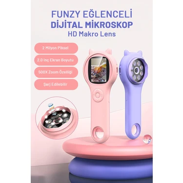 Shiny Touch Funzy Eğitici 500X Mikroskop-Küçük Bilim Insanları