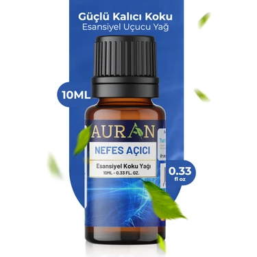 Auran Nefes Açıcı Nane Ve Okaliptüs Esansiyel Uçucu Koku Yağı Buhurdanlık Yağı Difüzör Esansı Küre