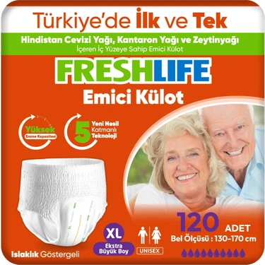 Freshlife Xlarge Emici Külot 30’Lu 4 Paket (120