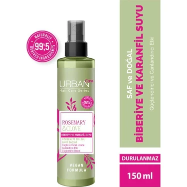 Urban Care Rosemary & Clove Biberiye ve Karanfil Suyu % 99.5 Doğal ve Saf 150