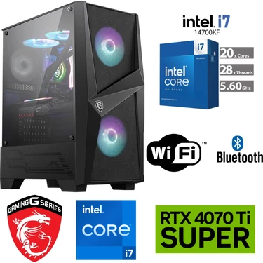 16GB Rtx 4070Tİ Süper  – Gaming Pc Ddr5 – Intel I9-I7-K Serisi – 32GB Ddr5 6000 Mhz Ram  - 1tb M.2