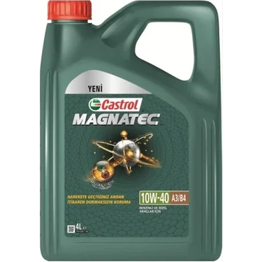 Castrol Magnatec 10W-40 A3/B4 Benzinli Araçlar için 4 Litre Motor Yağı (Üretim Yılı: