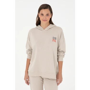 U.S. Polo Assn. Kadın Taş Kapüşonlu Sweatshirt