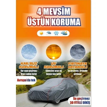 Carguard Volkswagen Taigo Lüks Araba Brandası Miflonlu Branda Oto Çadır