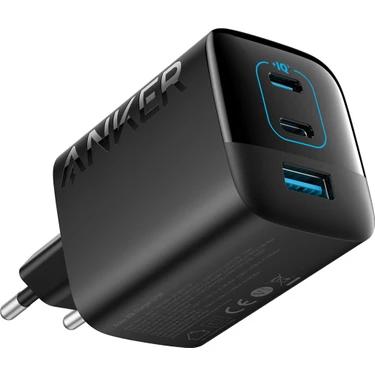 Anker Şarj Cihazı 336 Powerport 67W Yüksek Hızlı USB-C Gan Şarj  - PowerIQ 3.0 ve ActiveShield -