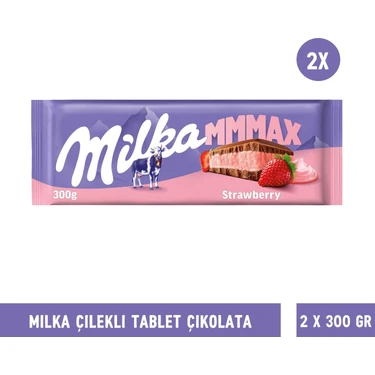 Milka Çilekli Çikolata 300 gr 2