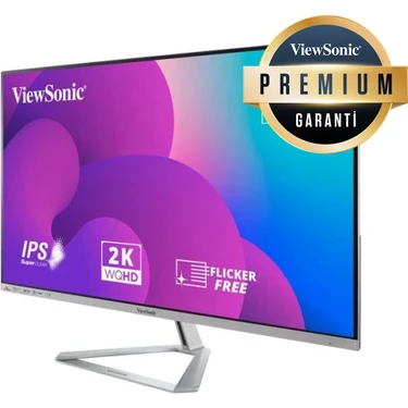 VIEWSONIC 32" VX3276-2K-MHD-2 75Hz 2K IPS  (2xHDMI+DP) Ultra İnce Çerçevesiz