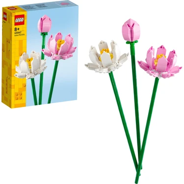 LEGO® Iconic Lotus Çiçekleri 40647 - Dekoratif, Koleksiyonluk ve Sergilenebilir Çiçek Modeli Yapım