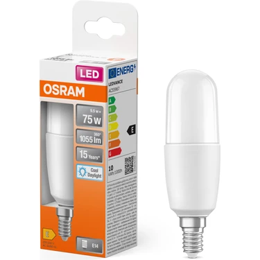Osram Led 9W 6500K 1055lm E14 Duy Beyaz Işık