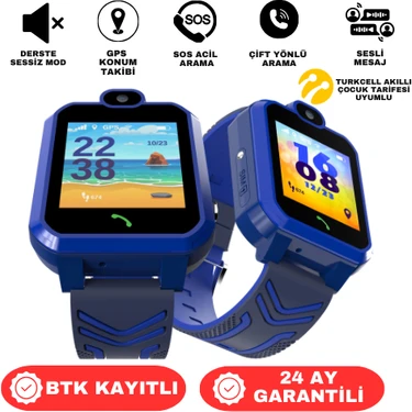 Inoviks INO20 Akıllı Çocuk Saati Sim Kartlı ve Gps Konum Özellikli (Btk Kayıtlı-Yerli