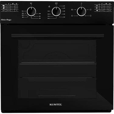 Kumtel Italian Design Cam Ankastre Fırın 50 lt Hacim 4 Programlı Mekanik Zamanlayıcı ile Enerji