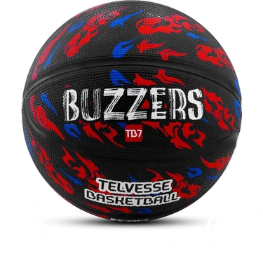 ByKurt Basketbol Topu Pompalı TB-500 Buzzers Grafiti Kauçuk Dayanıklı Deep Channel Kabartma 7