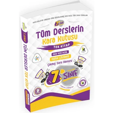 Karakutu Yayınları 7. Sınıfın Kara Kutusu Tüm Dersler Tek Kitap Dijital Çözümlü Soru