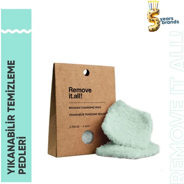 Görkito Remove it.all! Yıkanabilir Temizleme Pedleri 2 Adet Reusable Cleansing Pads 2