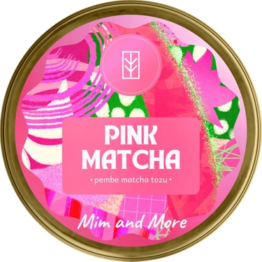 Mim and More Pink Matcha - Pembe Superfood Matcha Tozu, 25