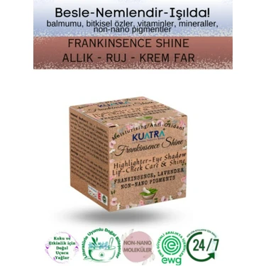 Kuatra Frankinsence Shine Nemlendirici Işıltı Veren Allık - Ruj - Göz